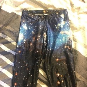 ORIGINAL BlackMilk Clothing Blue Galaxy Leggings